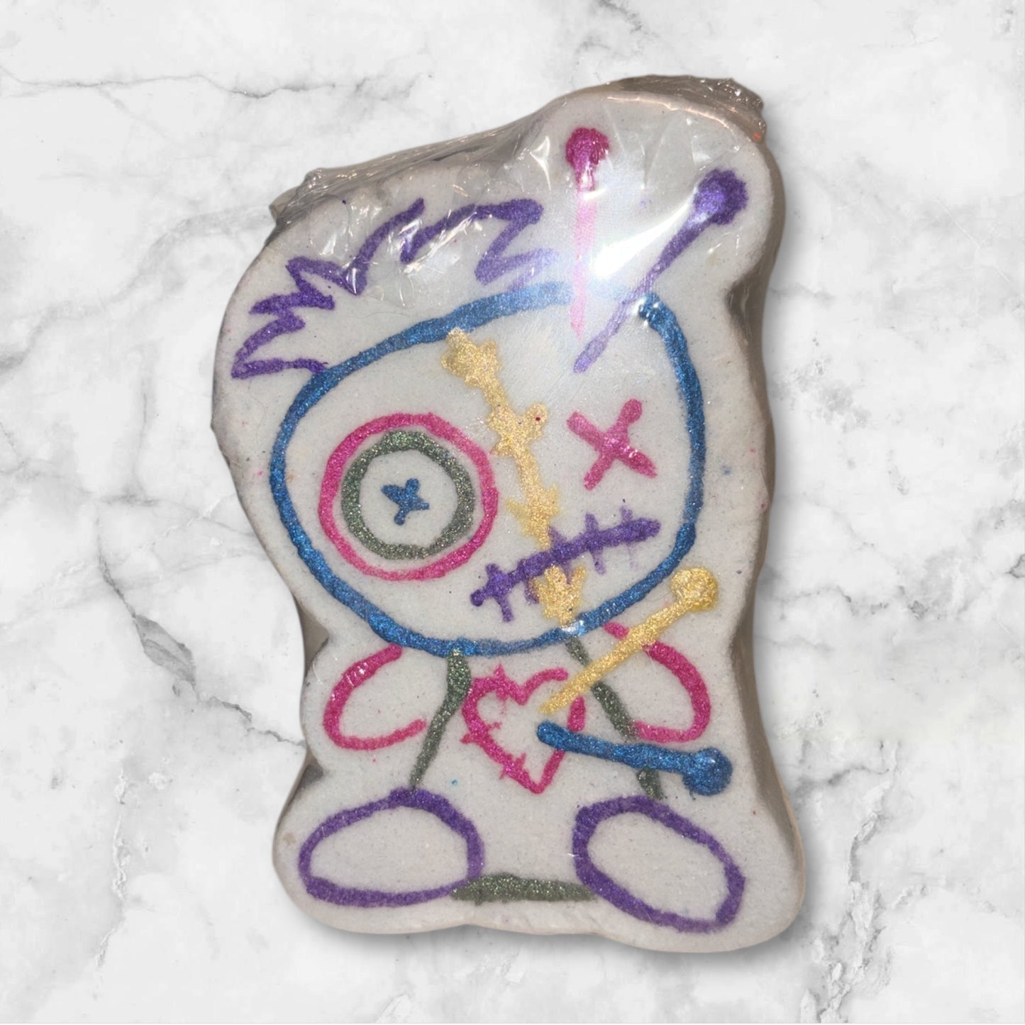 Trick or treat voodoo doll bath bomb