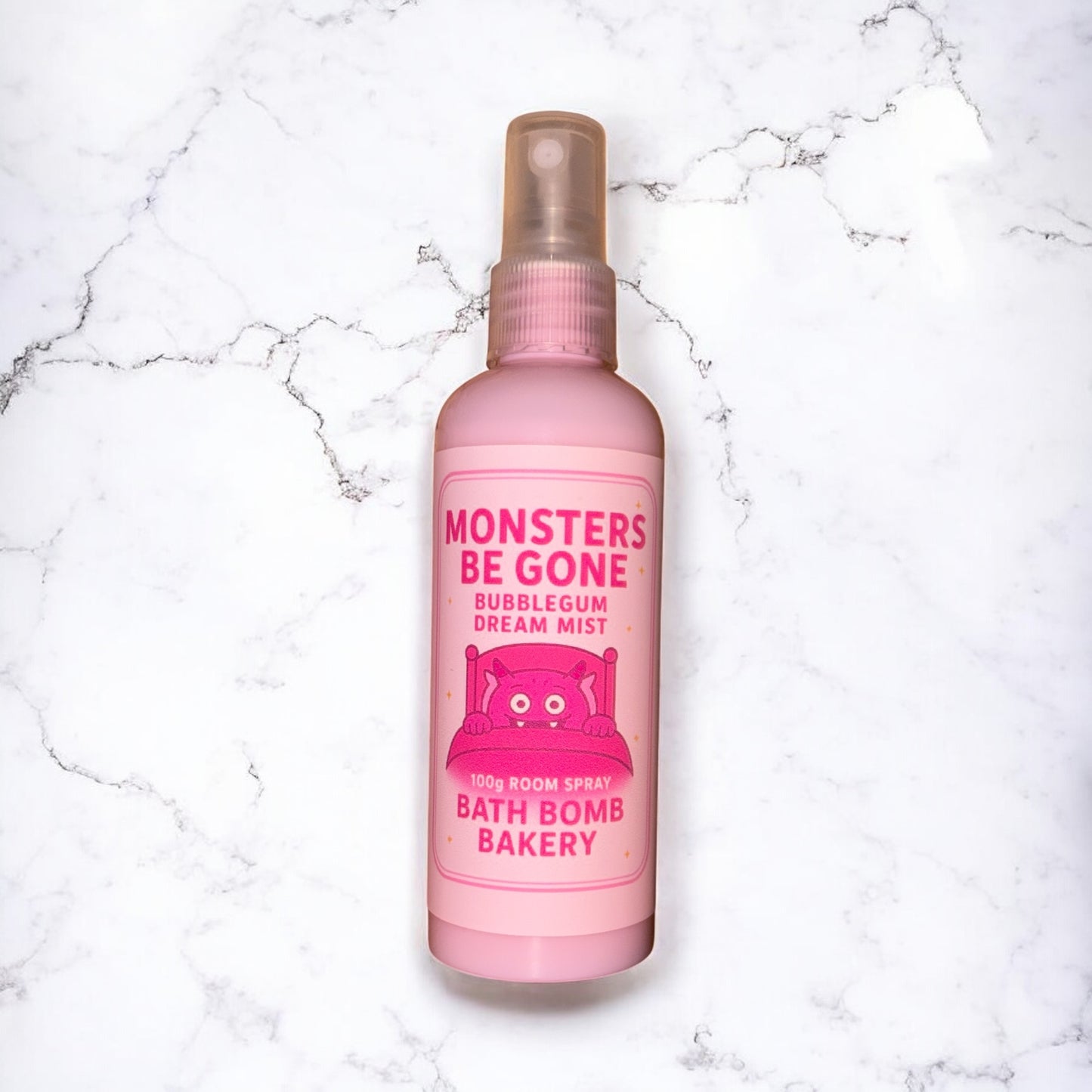 Monsters be gone bubblegum dream mist room spray 100g