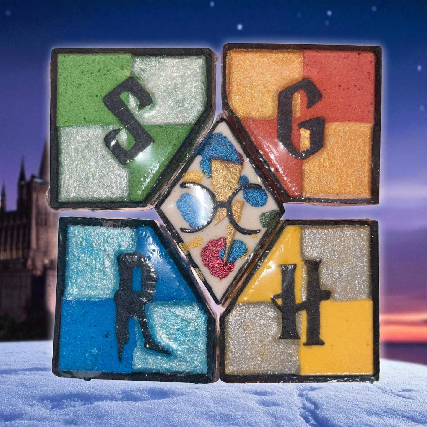 The wizard house bath bomb puzzle set