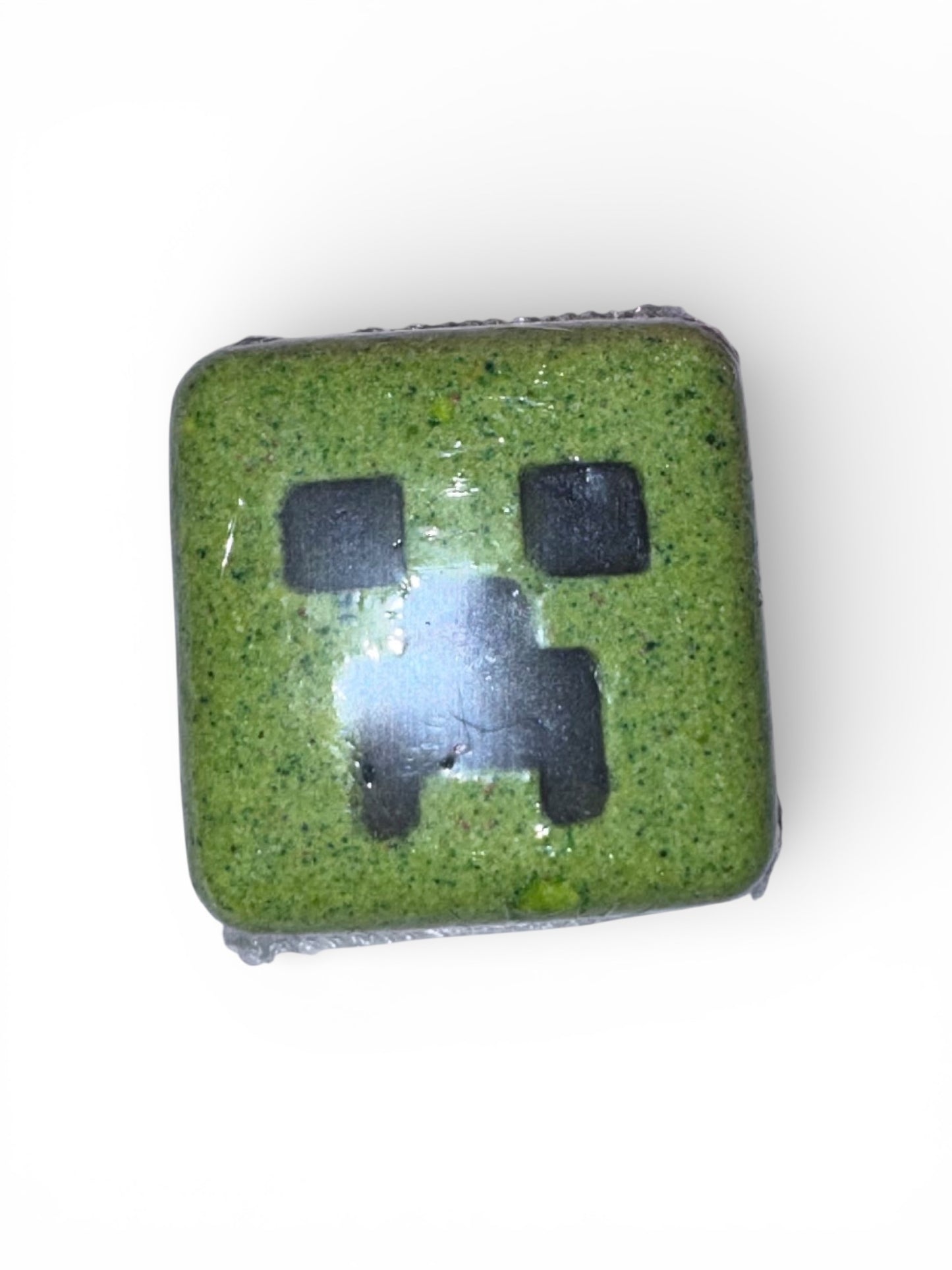 Tropical blue block head bath bomb