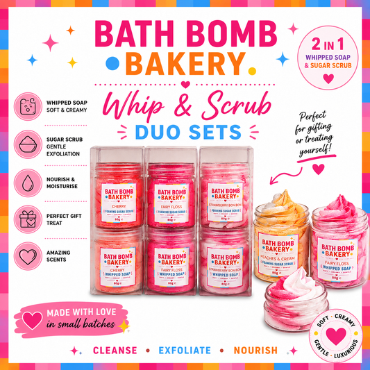 Whip & Scrub Duo Set – Whipped Soap & Sugar Scrub Gift Set