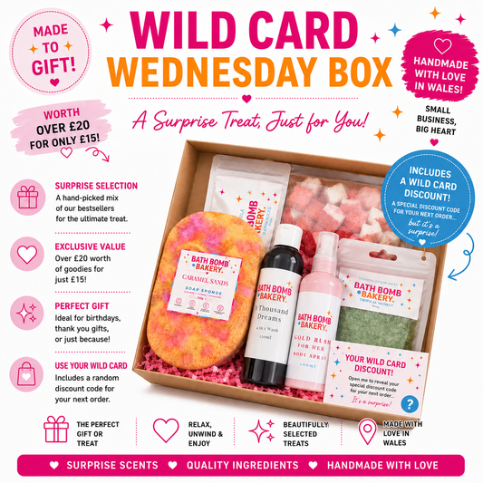 Wild Card Wednesday Box | Surprise Bath & Body Gift Set | Bath Bomb Bakery