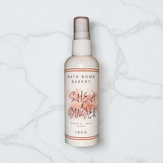 Shea & Ginger room & linen  Spray 100g