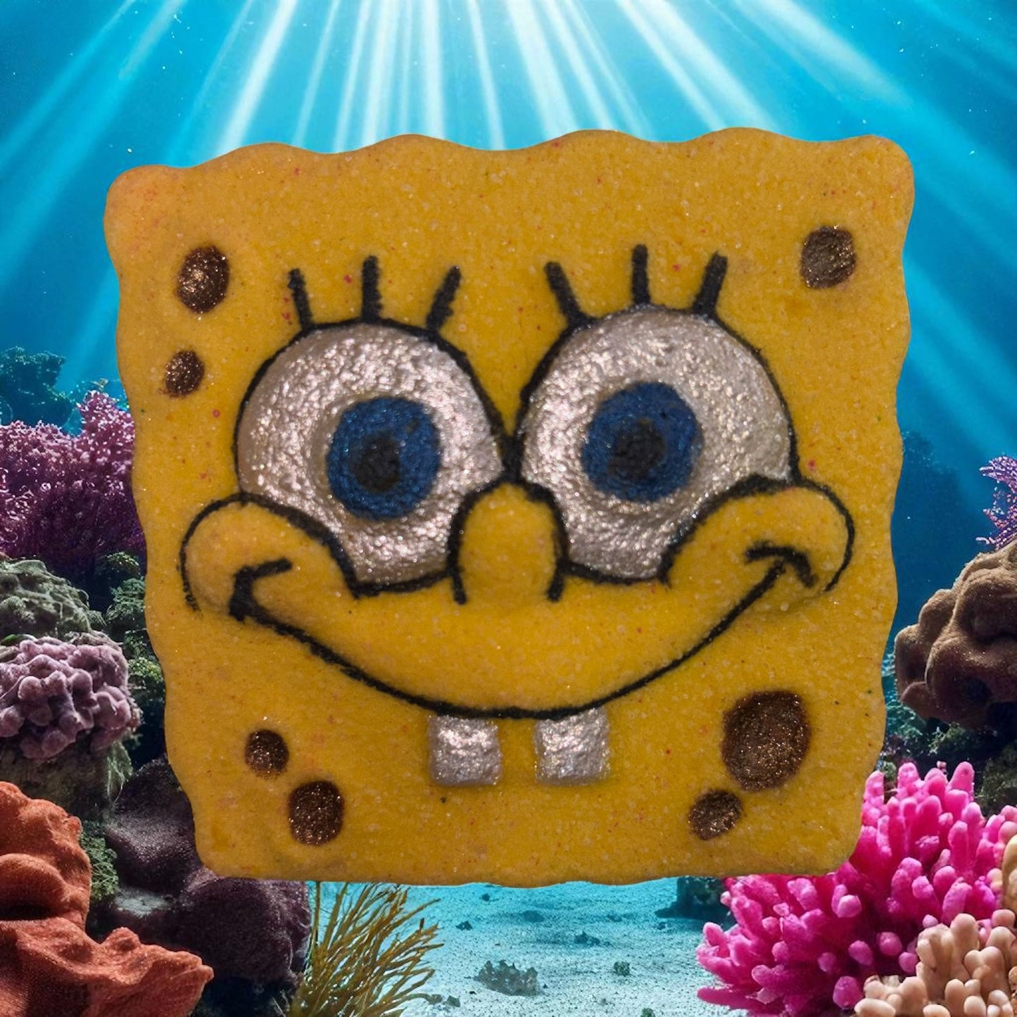 Rhubarb & Custard Sponge boy Bath Bomb